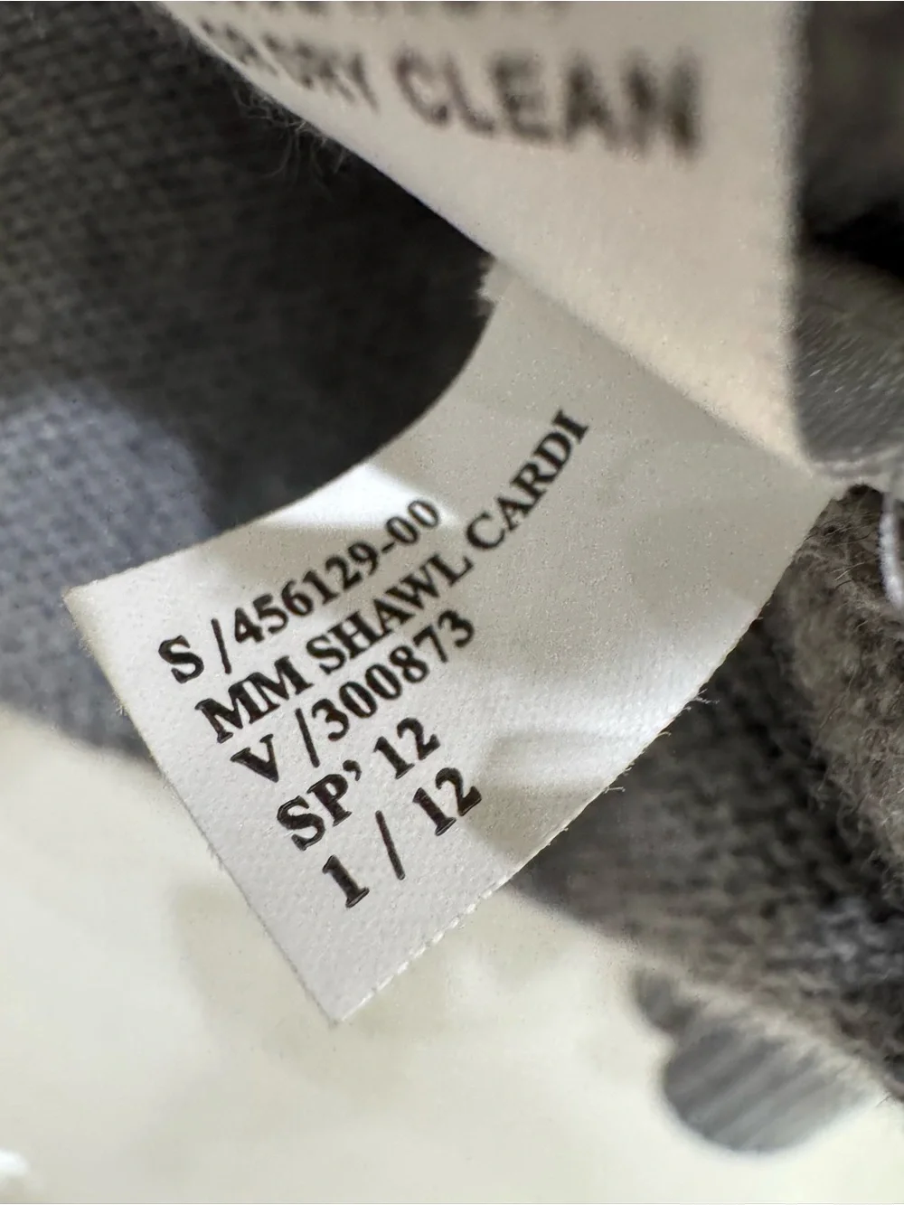 Banana Republic Mad Men Merino Wool Shawl Cardigan Sweater Gray Mens Medium